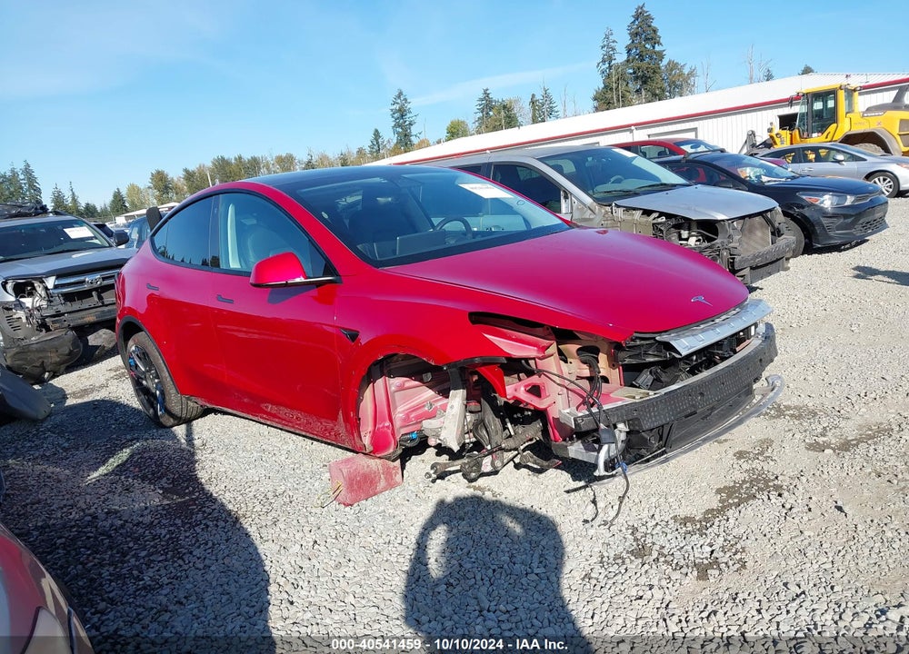 2021 TESLA MODEL Y LONG RANGE DUAL MOTOR ALL-WHEEL DRIVE VIN: 5YJYGDEE2MF217552
