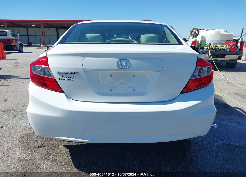 2012 HONDA CIVIC LX VIN: 19XFB2F55CE092169
