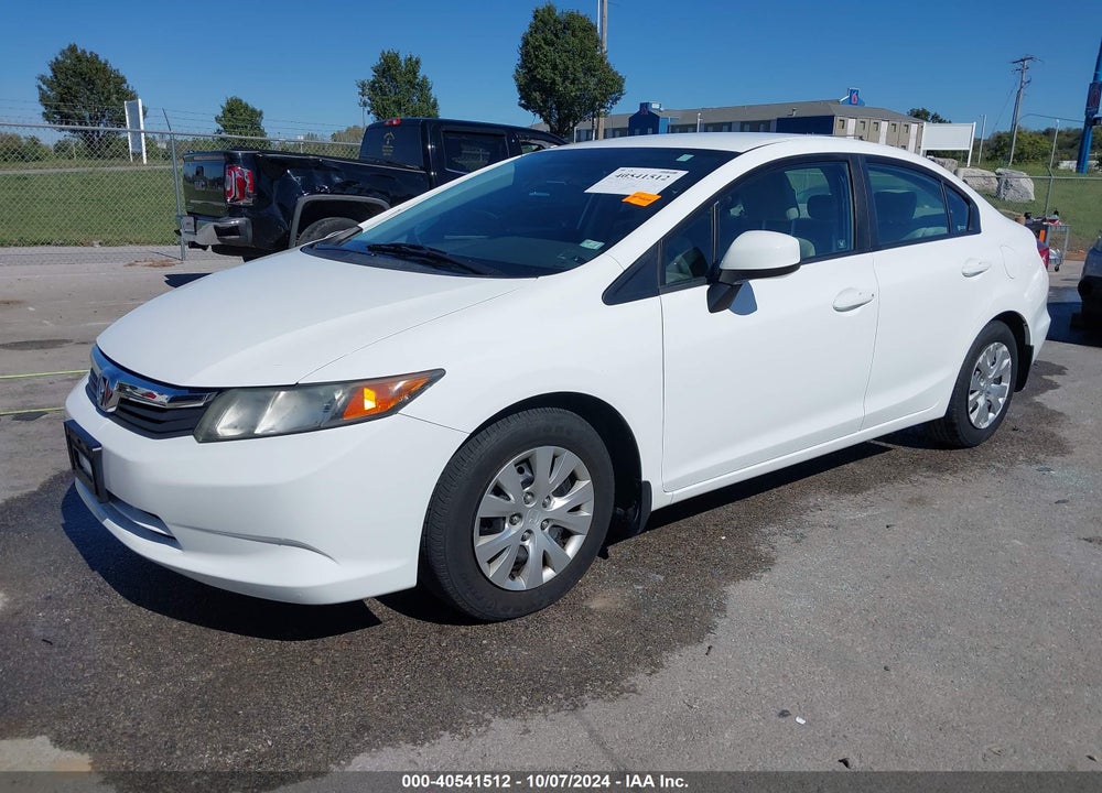 2012 HONDA CIVIC LX VIN: 19XFB2F55CE092169