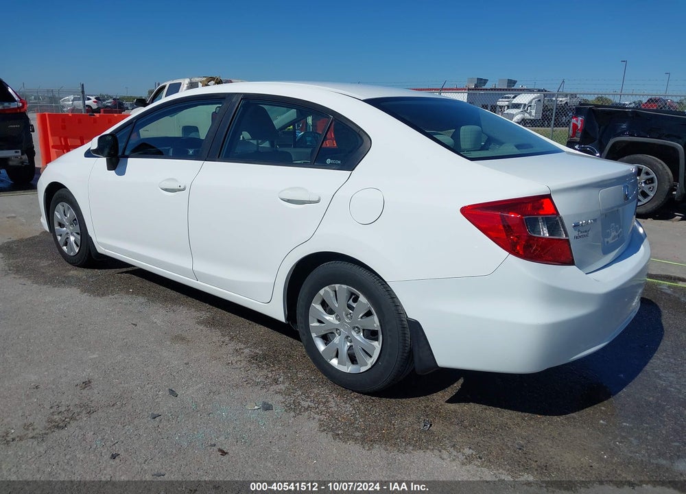 2012 HONDA CIVIC LX VIN: 19XFB2F55CE092169