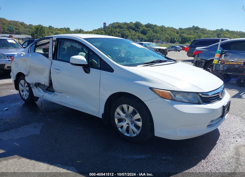 2012 HONDA CIVIC LX VIN: 19XFB2F55CE092169