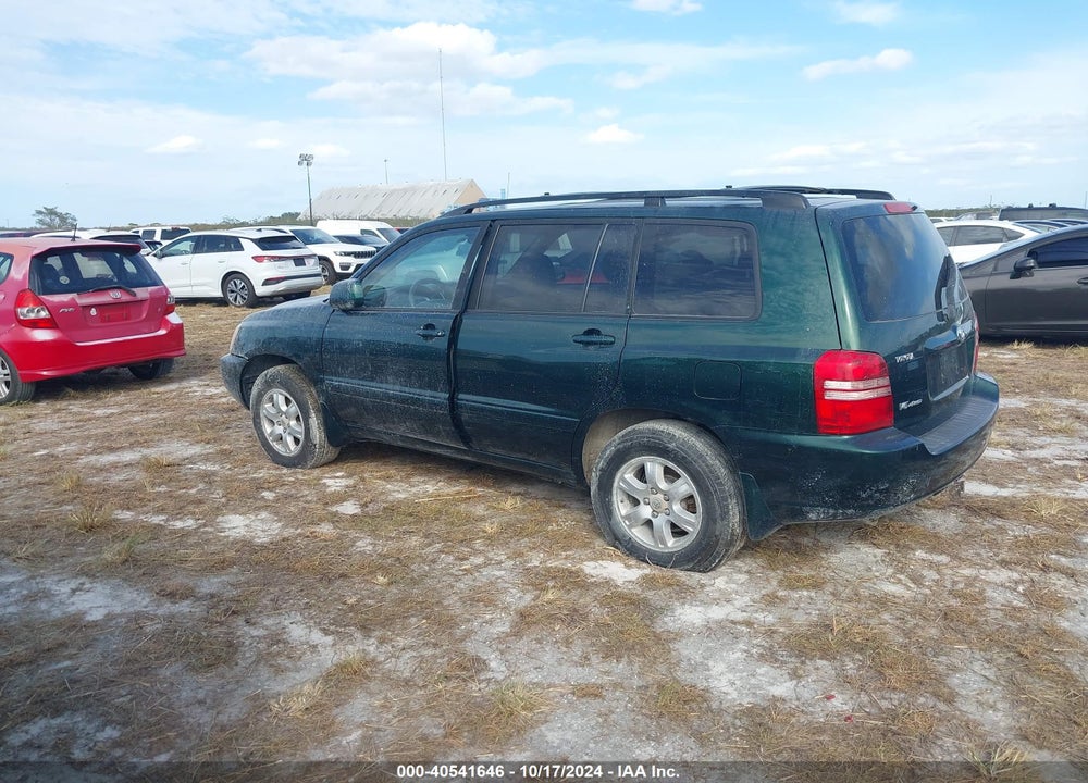 2002 TOYOTA HIGHLANDER V6 VIN: JTEHF21A820052639