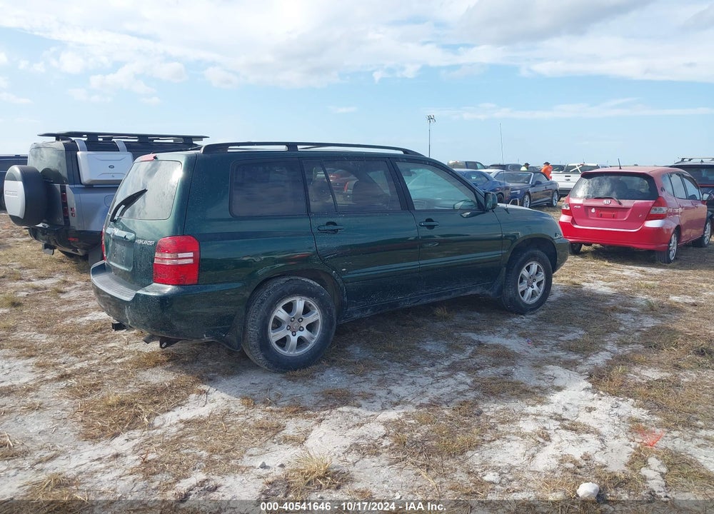 2002 TOYOTA HIGHLANDER V6 VIN: JTEHF21A820052639