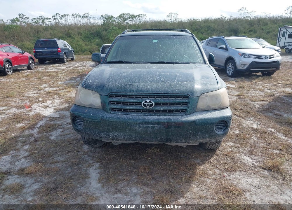 2002 TOYOTA HIGHLANDER V6 VIN: JTEHF21A820052639