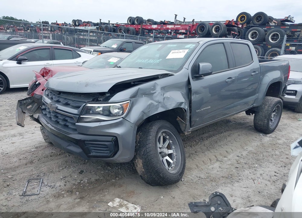 2021 CHEVROLET COLORADO 4WD SHORT BOX WT VIN: 1GCGTBEN3M1130988