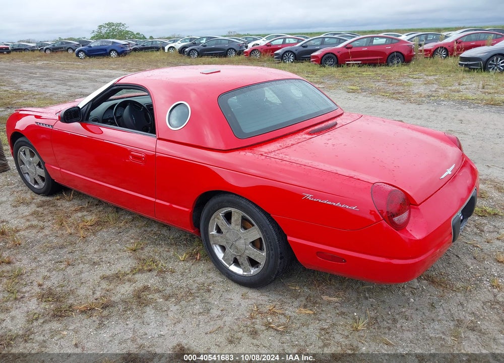 2002 FORD THUNDERBIRD PREMIUM VIN: 1FAHP60A72Y121631