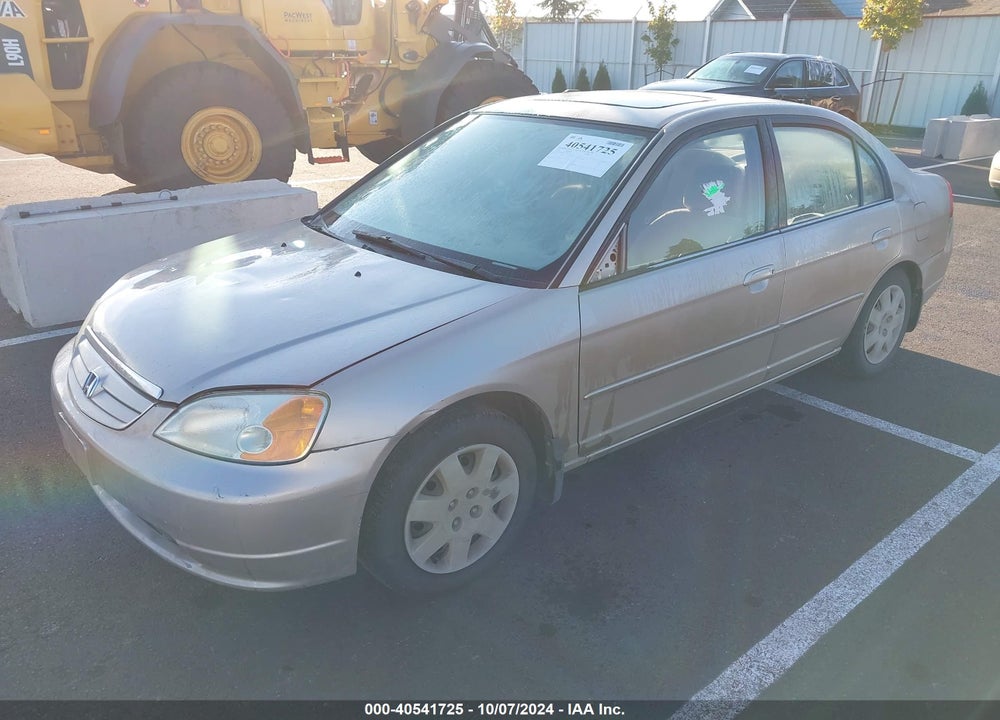 2001 HONDA CIVIC EX VIN: JHMES26721S000196
