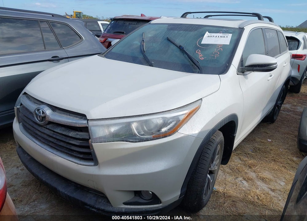 2016 TOYOTA HIGHLANDER XLE V6 VIN: 5TDJKRFH4GS261199