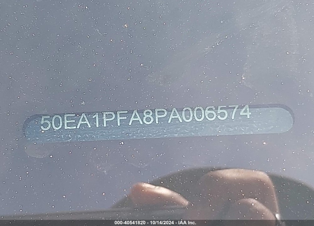 2023 LUCID AIR PURE VIN: 50EA1PFA8PA006574