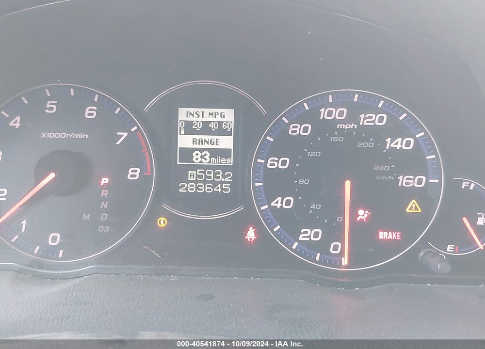 2007 ACURA TSX VIN: JH4CL96937C009538