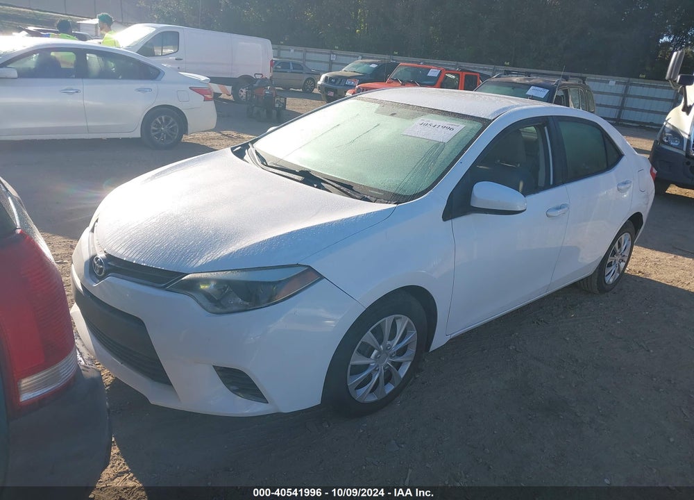 2016 TOYOTA COROLLA LE VIN: 5YFBURHE1GP431092