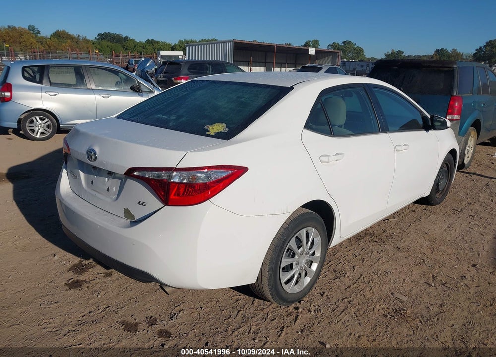 2016 TOYOTA COROLLA LE VIN: 5YFBURHE1GP431092