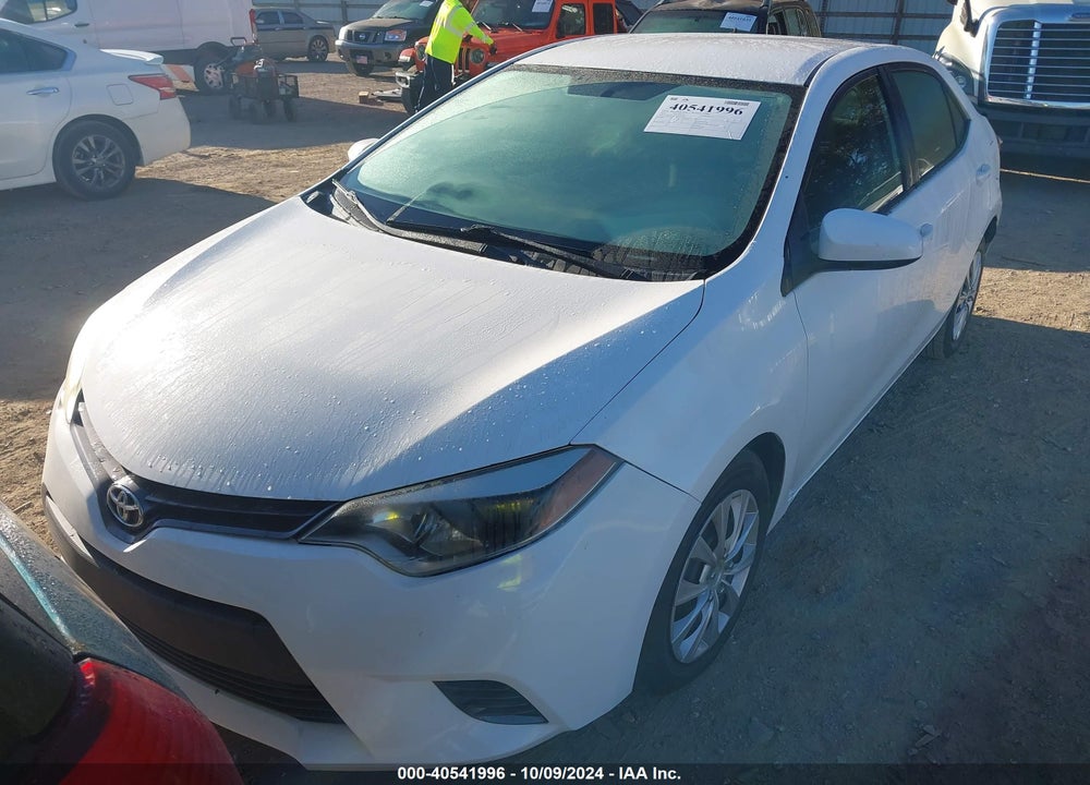 2016 TOYOTA COROLLA LE VIN: 5YFBURHE1GP431092