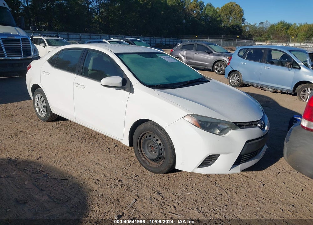 2016 TOYOTA COROLLA LE VIN: 5YFBURHE1GP431092