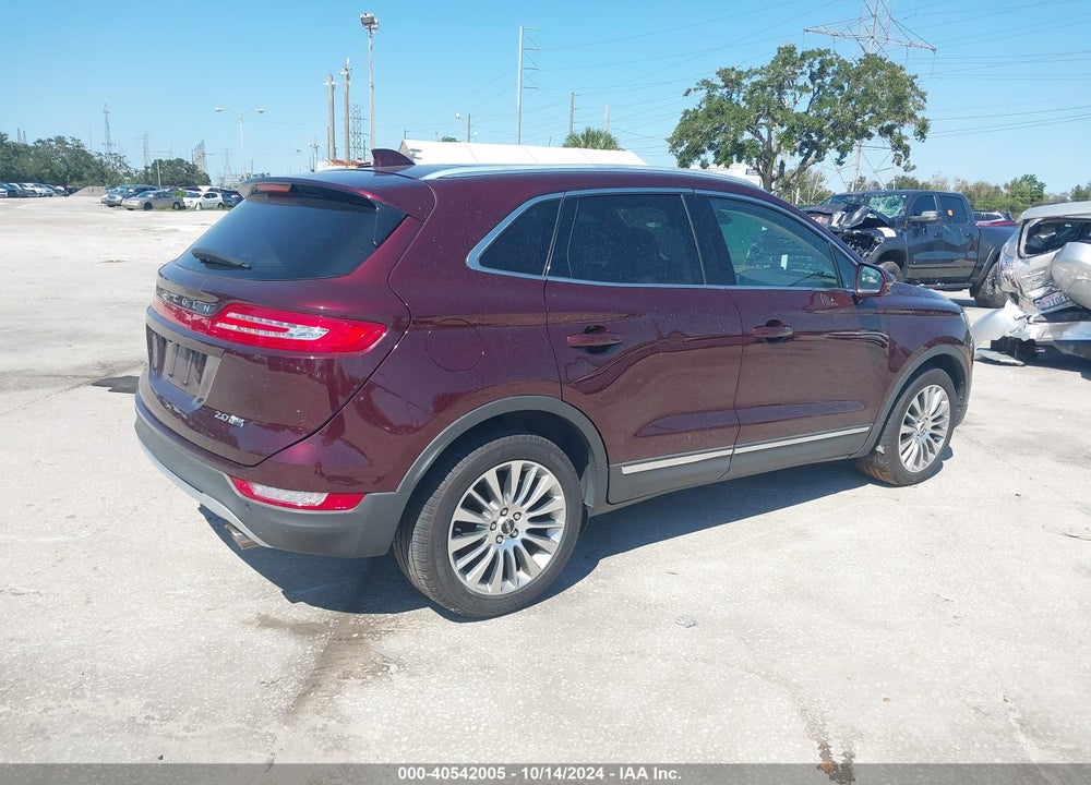 2016 LINCOLN MKC RESERVE VIN: 5LMCJ3D94GUJ04944