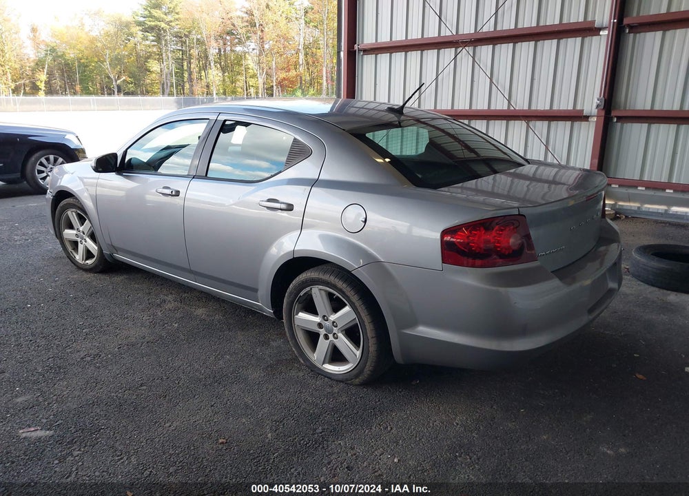 2013 DODGE AVENGER SXT VIN: 1C3CDZCBXDN708434