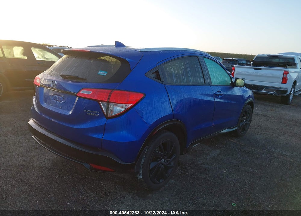 2022 HONDA HR-V AWD SPORT VIN: 3CZRU6H1XNM735076