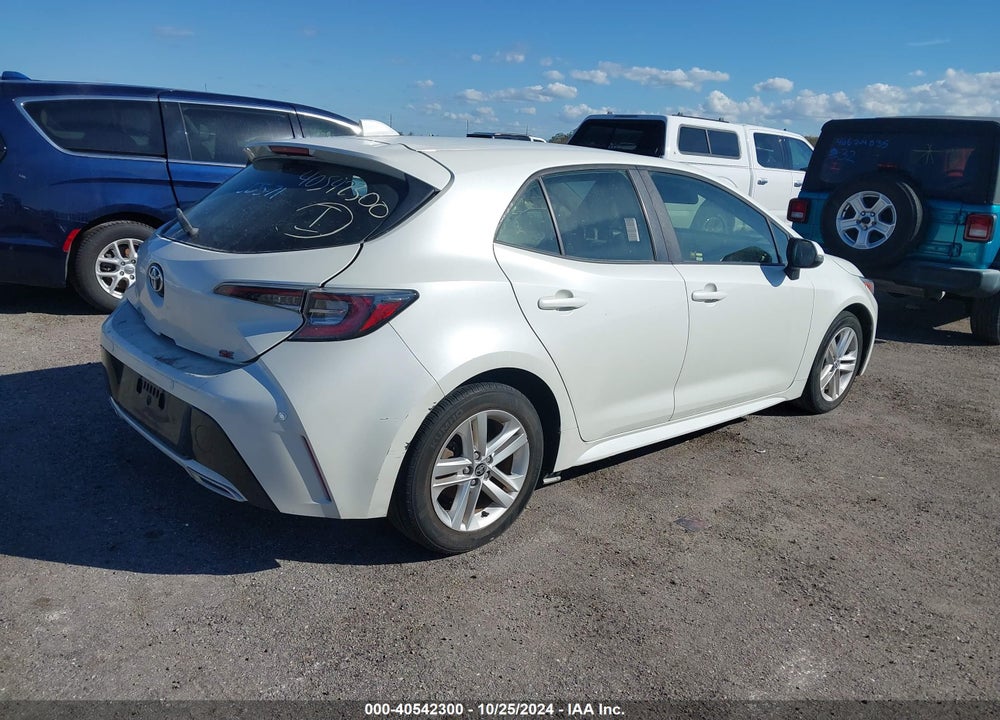 2019 TOYOTA COROLLA SE VIN: JTNK4RBE1K3023231