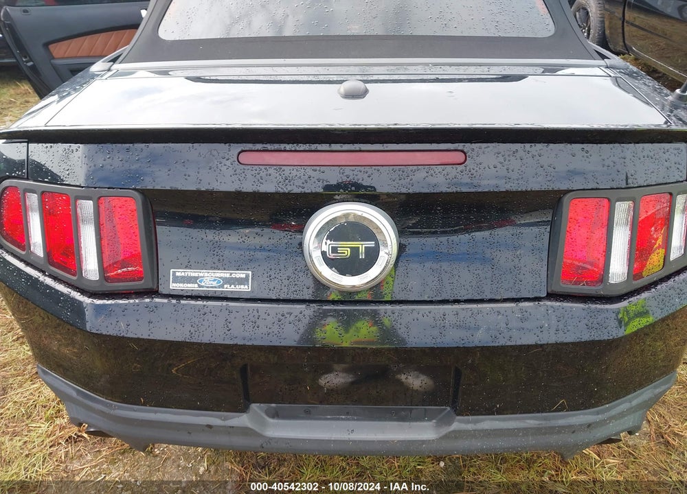 2011 FORD MUSTANG GT PREMIUM VIN: 1ZVBP8FF5B5106526