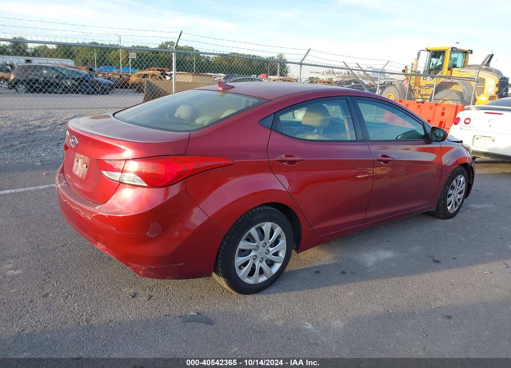 2013 HYUNDAI ELANTRA GLS VIN: 5NPDH4AE6DH197650