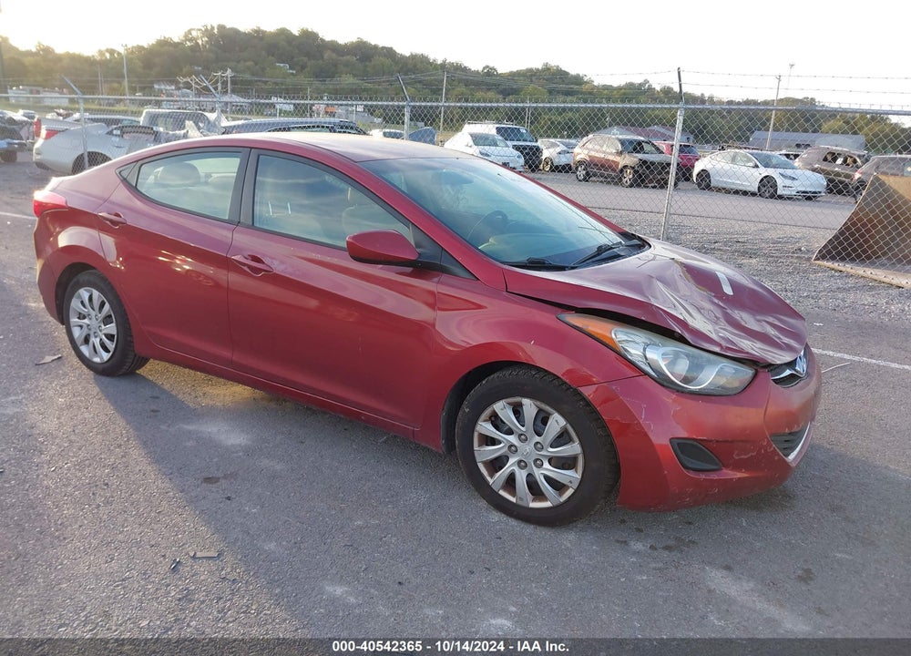 2013 HYUNDAI ELANTRA GLS VIN: 5NPDH4AE6DH197650