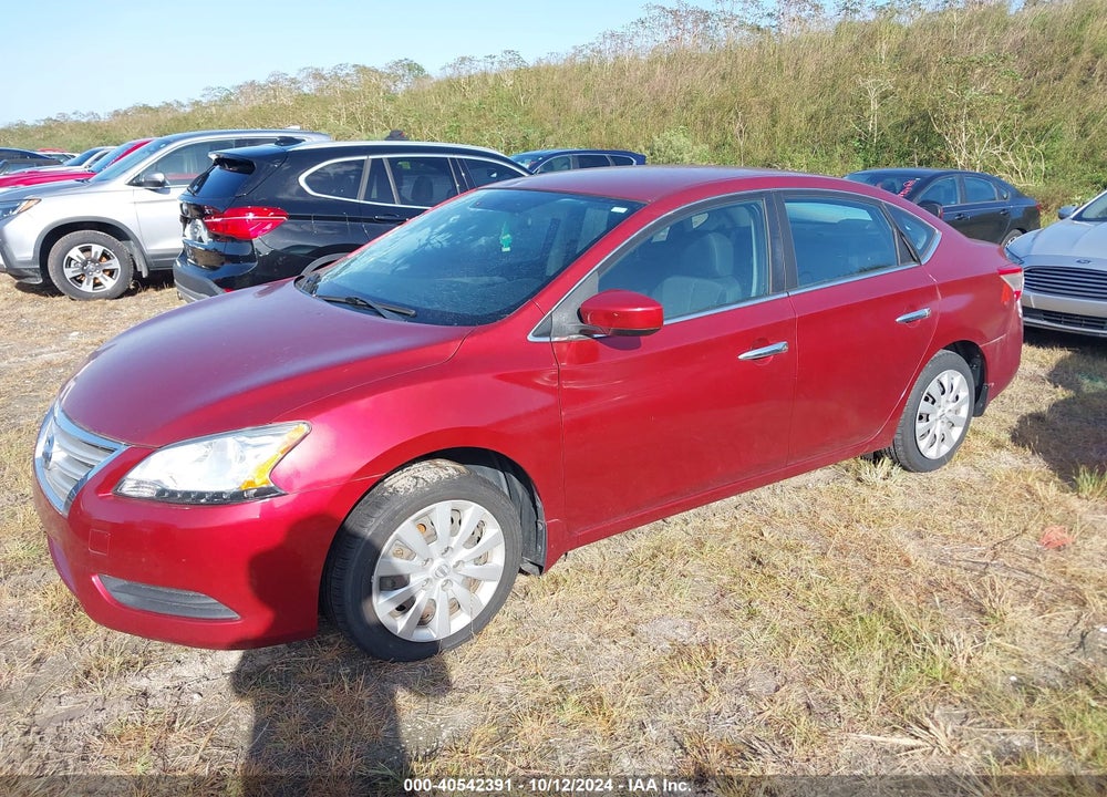 2015 NISSAN SENTRA SV VIN: 3N1AB7AP9FY257937