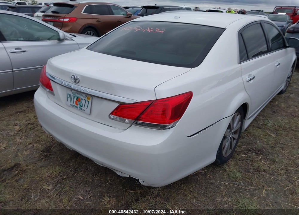 2011 TOYOTA AVALON LIMITED VIN: 4T1BK3DBXBU419044