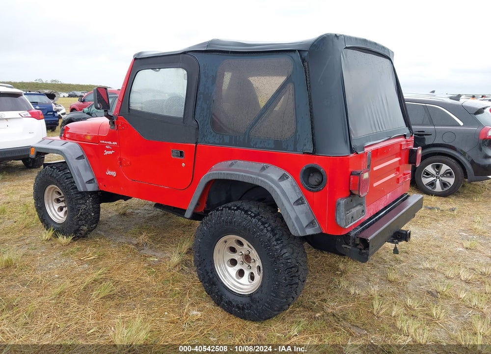 2000 JEEP WRANGLER SPORT VIN: 1J4FA49S0YP721290