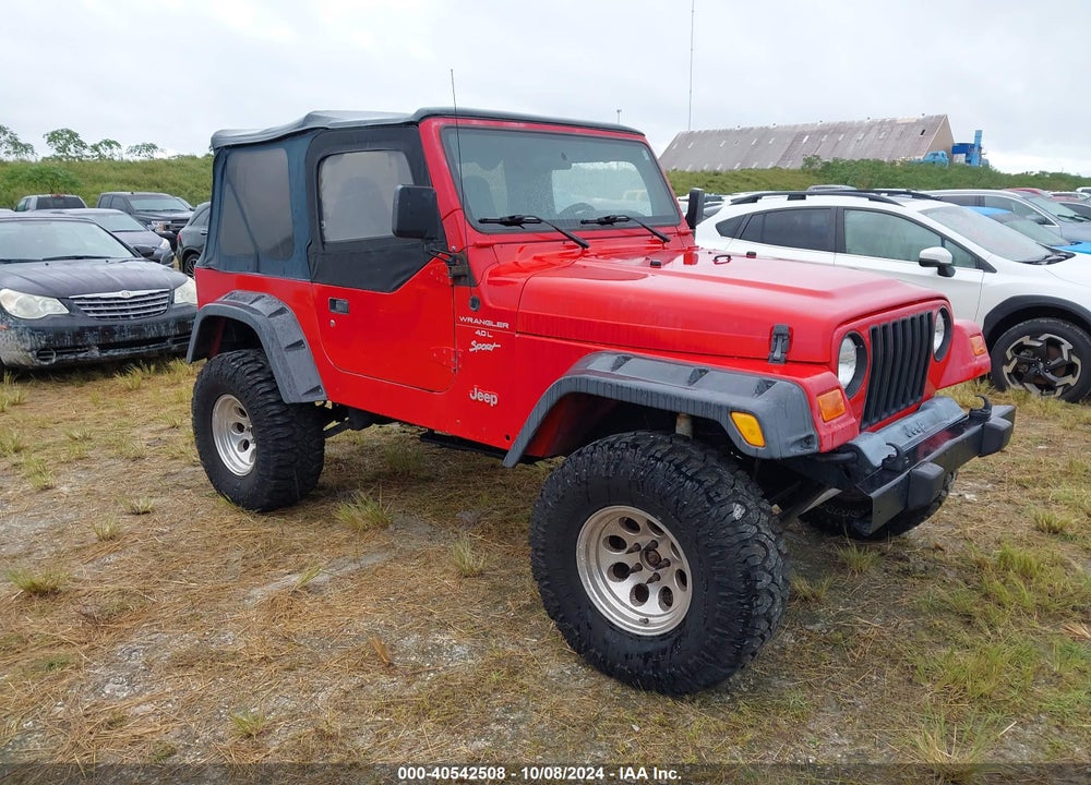 2000 JEEP WRANGLER SPORT VIN: 1J4FA49S0YP721290