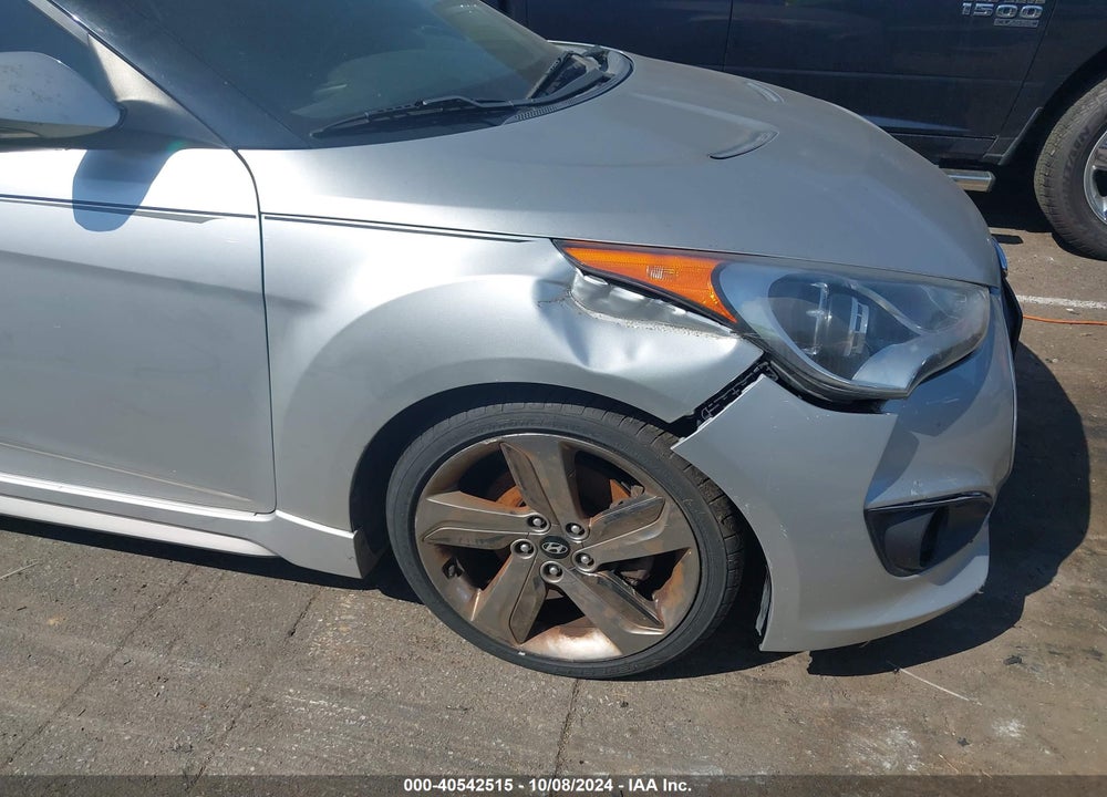 2013 HYUNDAI VELOSTER TURBO W/BLACK VIN: KMHTC6AE2DU095303