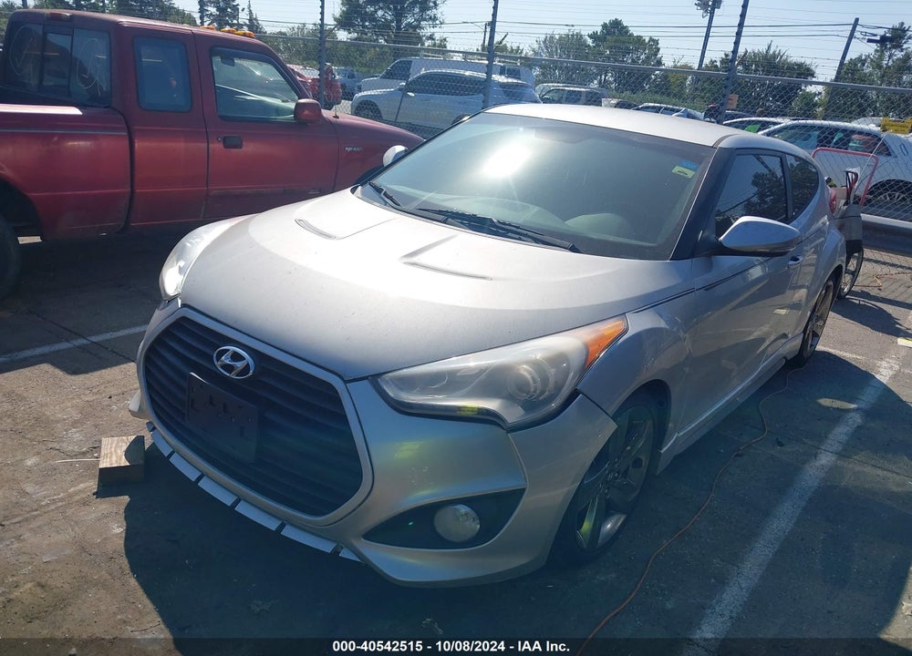 2013 HYUNDAI VELOSTER TURBO W/BLACK VIN: KMHTC6AE2DU095303