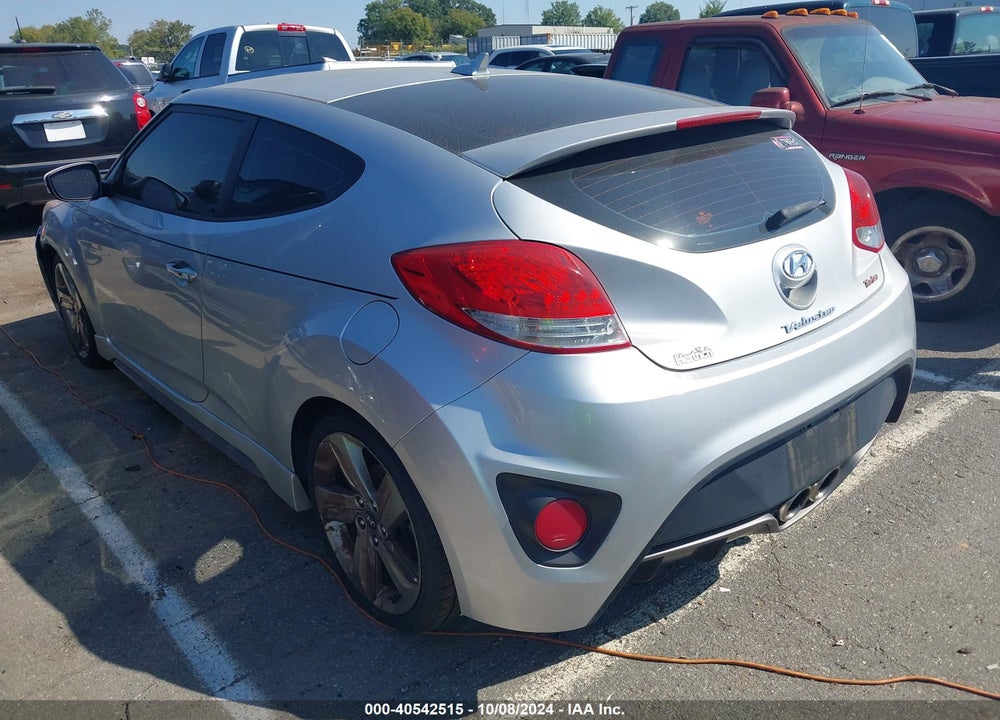 2013 HYUNDAI VELOSTER TURBO W/BLACK VIN: KMHTC6AE2DU095303