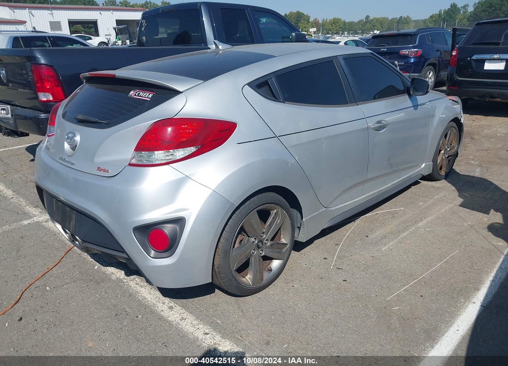 2013 HYUNDAI VELOSTER TURBO W/BLACK VIN: KMHTC6AE2DU095303