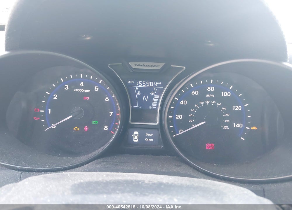 2013 HYUNDAI VELOSTER TURBO W/BLACK VIN: KMHTC6AE2DU095303