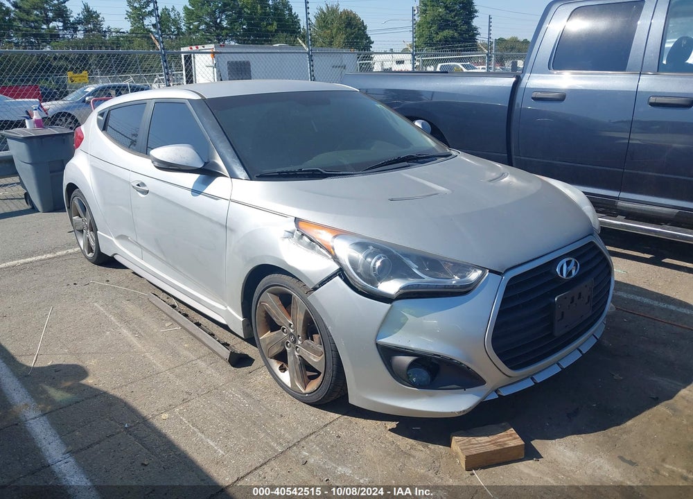 2013 HYUNDAI VELOSTER TURBO W/BLACK VIN: KMHTC6AE2DU095303