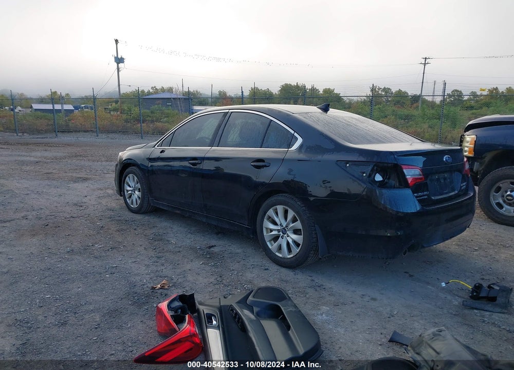 2016 SUBARU LEGACY 2.5I PREMIUM VIN: 4S3BNAE63G3019695