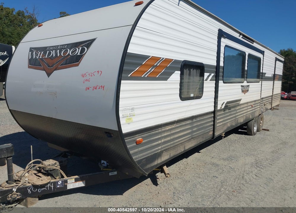 2021 FOREST RIVER WILDWOOD 36VBDS VIN: 4X4TWDM25M8808294
