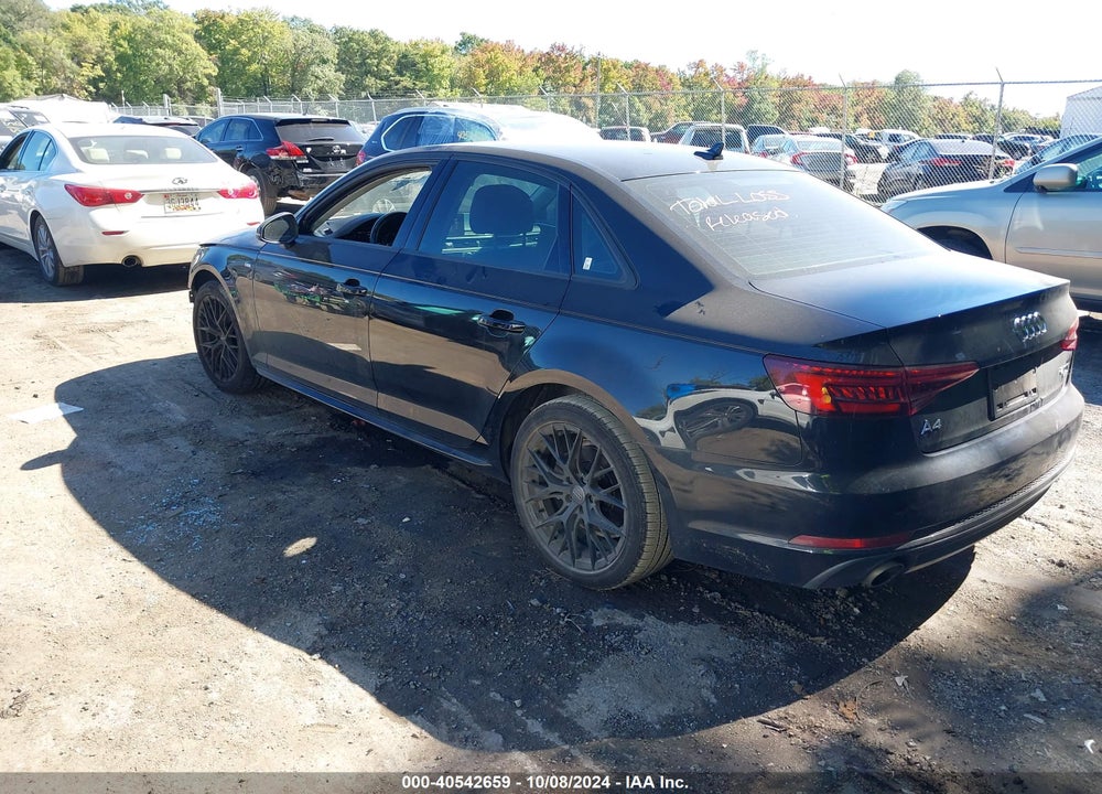 2018 AUDI A4 2.0T TECH ULTRA PREMIUM/2.0T ULTRA PREMIUM VIN: WAUKMAF48JA095137
