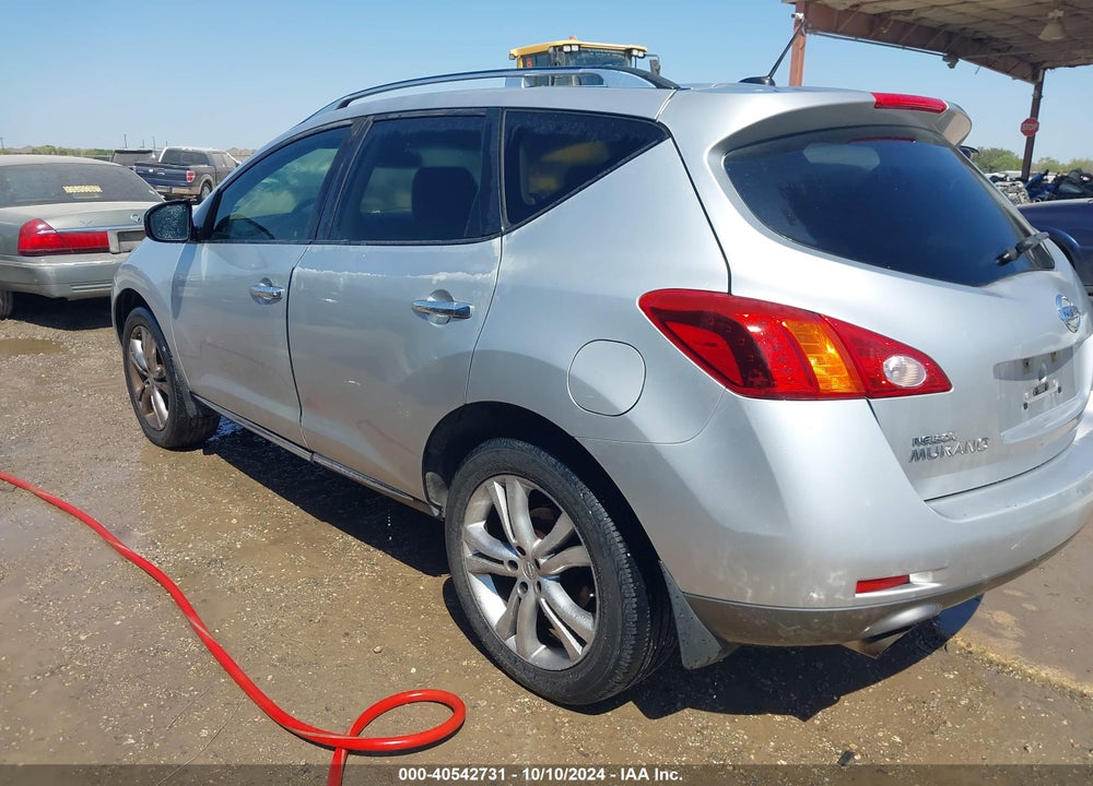 2009 NISSAN MURANO LE VIN: JN8AZ18W79W131837