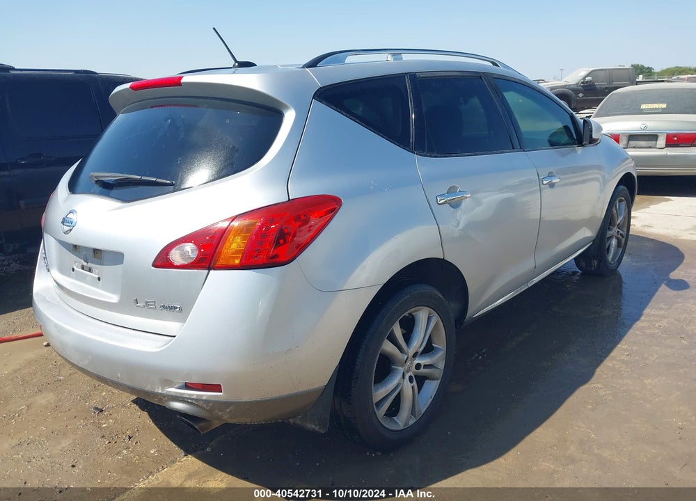 2009 NISSAN MURANO LE VIN: JN8AZ18W79W131837