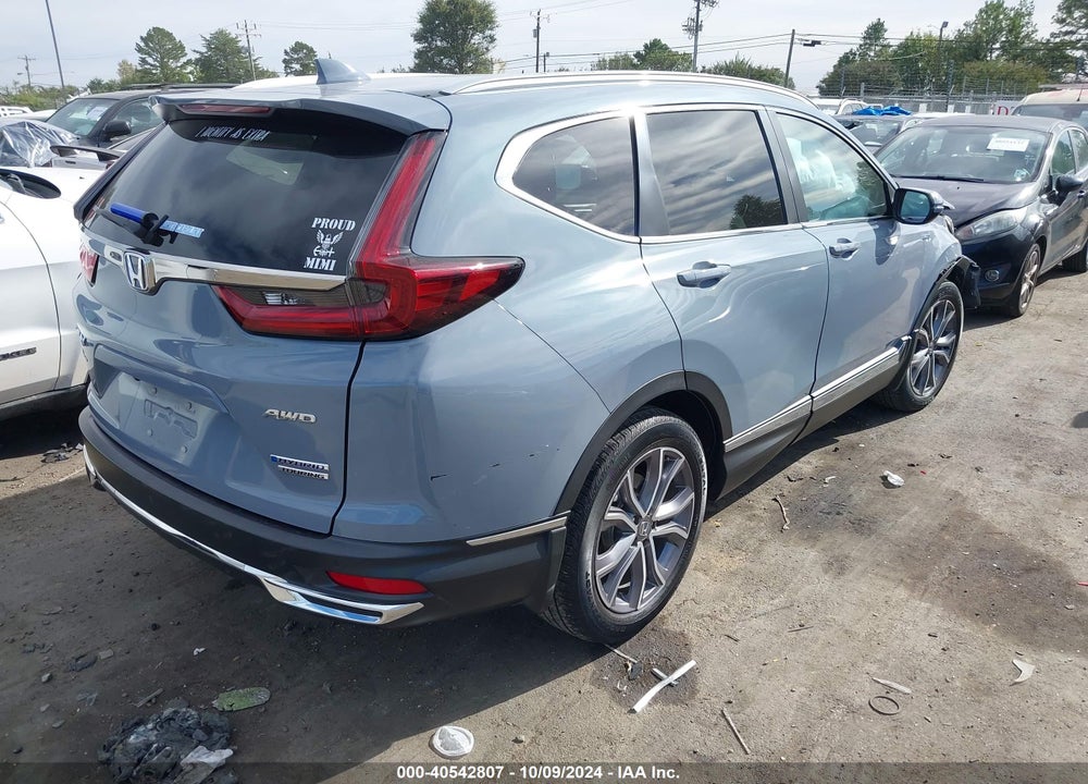 2022 HONDA CR-V HYBRID TOURING VIN: 5J6RT6H94NL014083