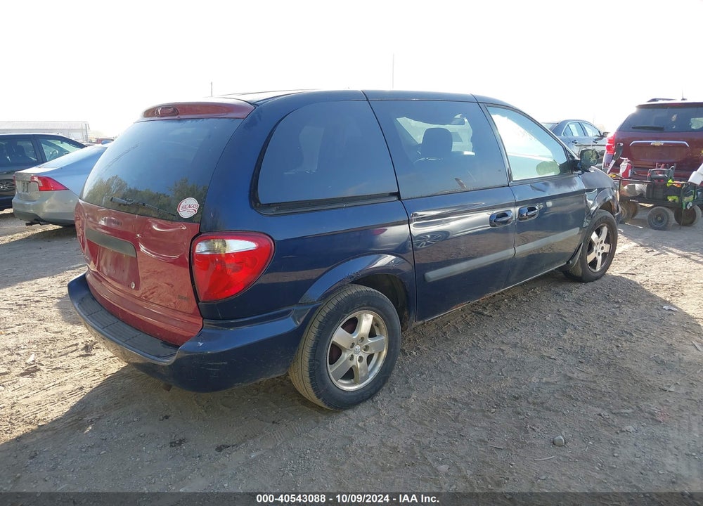 2005 DODGE CARAVAN SXT VIN: 1D4GP45R15B434449