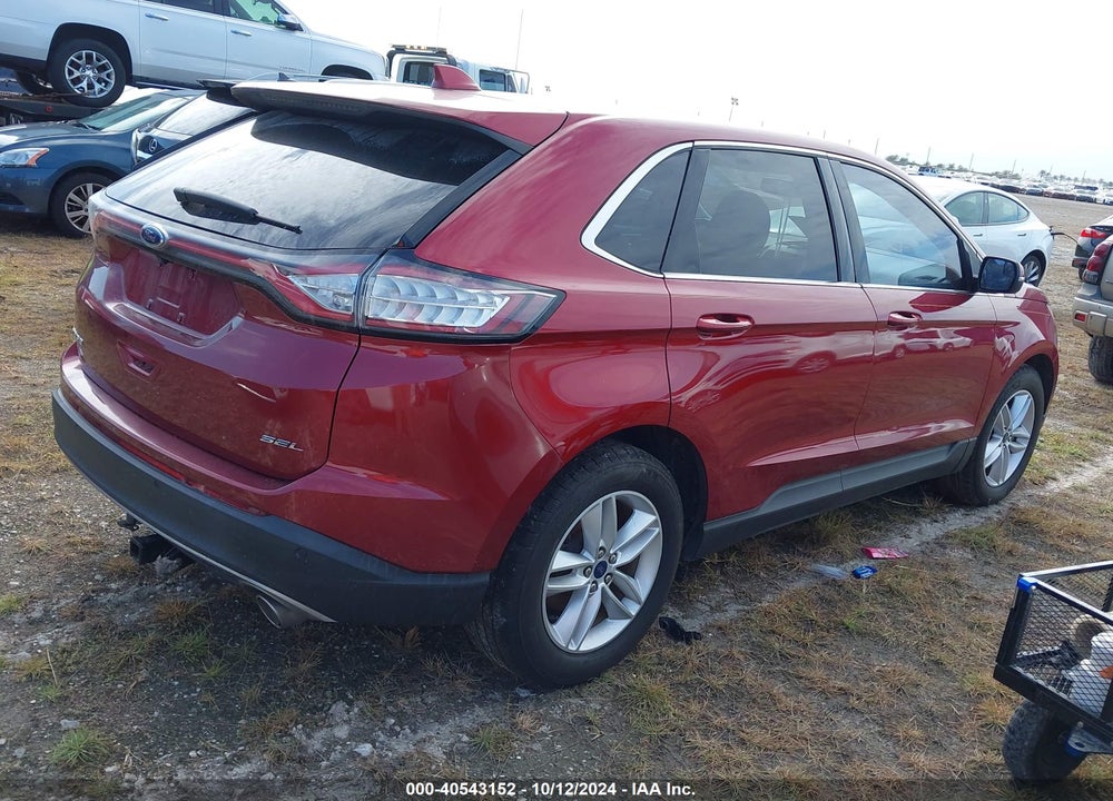 2015 FORD EDGE SEL VIN: 2FMTK3J80FBC25048