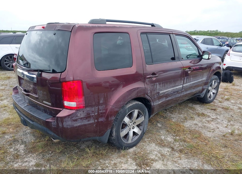 2012 HONDA PILOT TOURING VIN: 5FNYF3H94CB007593