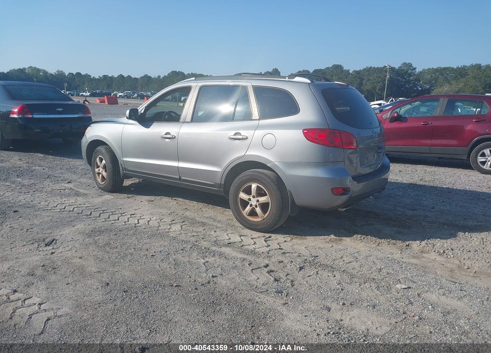 2007 HYUNDAI SANTA FE GLS VIN: 5NMSG13DX7H014460