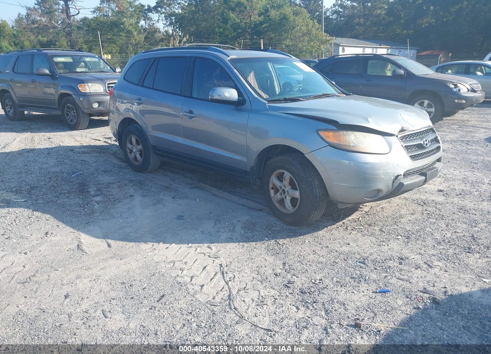 2007 HYUNDAI SANTA FE GLS VIN: 5NMSG13DX7H014460