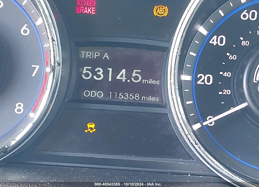 2014 HYUNDAI SONATA GLS VIN: 5NPEB4AC9EH937455