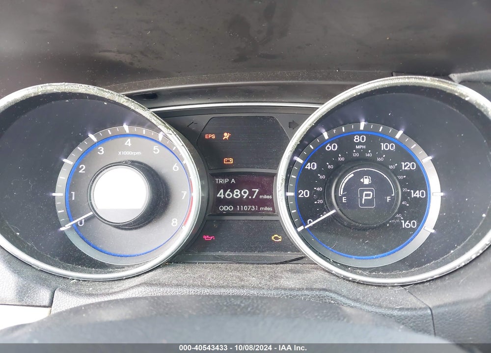 2012 HYUNDAI SONATA GLS VIN: 5NPEB4AC6CH340390
