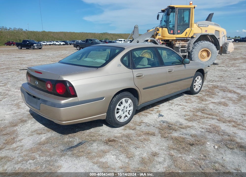 2004 CHEVROLET IMPALA VIN: 2G1WF52E549375868