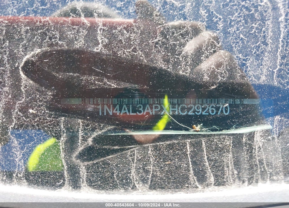 2017 NISSAN ALTIMA 2.5 SL VIN: 1N4AL3APXHC292670